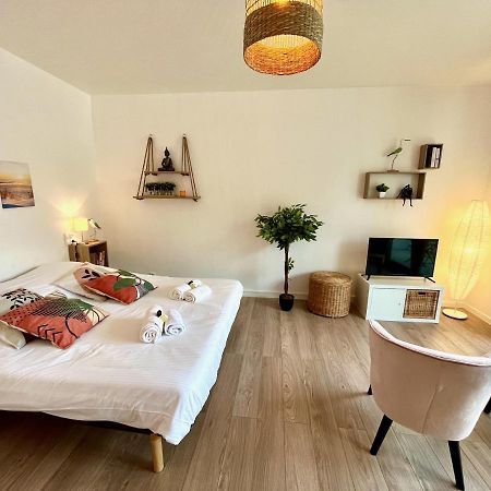 Nihal, Studio Proche Zenith Avec Parking Et Balcon Caen Bagian luar foto